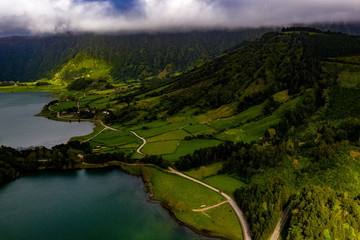 Sete Cidades - Die Azoren von oben - Sete Cidades aus der Luft