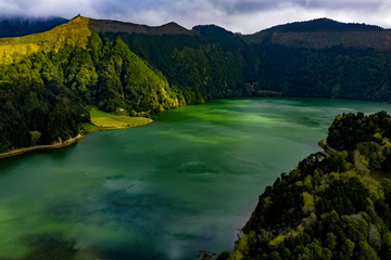 Sete Cidades - Die Azoren von oben - Sete Cidades aus der Luft