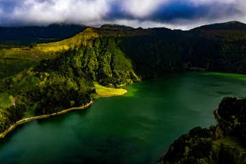 Sete Cidades - Die Azoren von oben - Sete Cidades aus der Luft