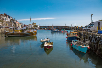 Fototapeta na wymiar Hafen von Mevagissey in Cornwall