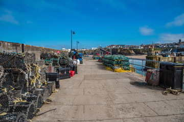 Fischerei im Hafen von Newquay