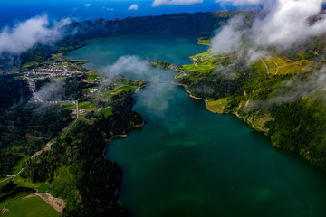Sete Cidades - Die Azoren von oben - Sete Cidades aus der Luft