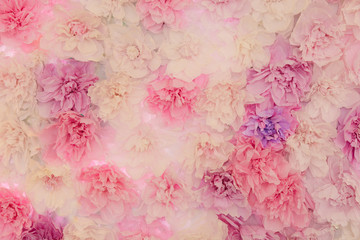 Background wall of pink flowers