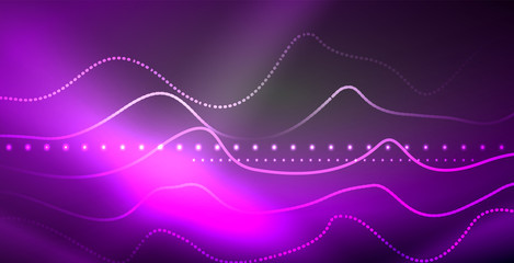 Neon lines shiny glowing background