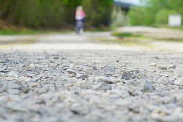 Fototapeta premium Wanderweg Radweg
