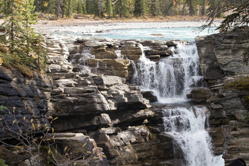 Athabasca Falls in Banff National park, Alberta Canada