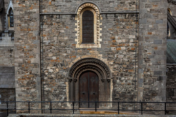 Dublin, Ireland – March 2019. Cathedral Church of the Holy Trinity,  Roman Catholic  Christ Church Cathedral in Dublin