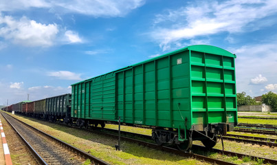 Obraz premium railway train transport sky