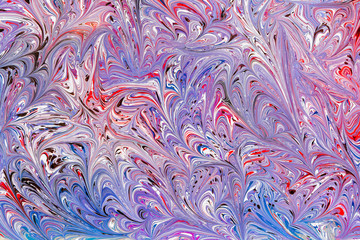 Beautiful abstract painting is a painting technique Ebru .Turkish Ebru style on the water with acrylic paints wring wave.Stylish combination of luxury.Contemporary art marble liquid texture  