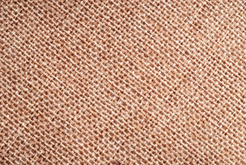 Brown woven cloth. Woven texture