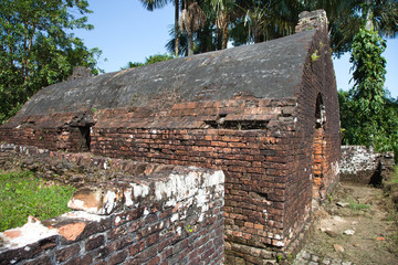 Fortress. Powder magazine of Fort Zeelandia, Guyana. Fort Zealand is located on the island of the...
