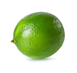 Lime isolated on white background.