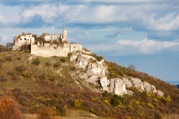 Fototapeta premium Falkenstein Castle in autumn, Austria