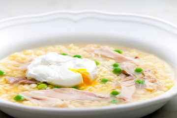 poultry soup with egg
