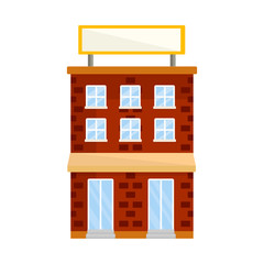 Isolated object of house and brick logo. Collection of house and pane   stock vector illustration.