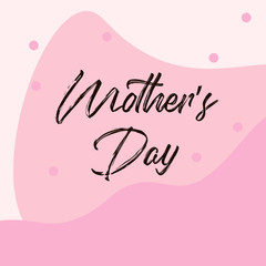 Mother's day greeting card brush paint background. - 264420614