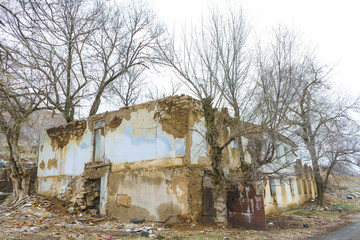 The village of Bayzhansay in the Turkestan region of Kazakhstan. Abandoned mining village....