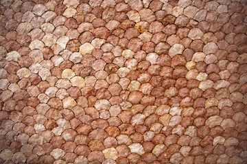 Naklejka premium Scale stone wall backdrop