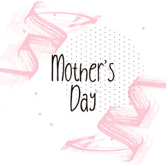Mother's day greeting card brush paint background. - 264421098