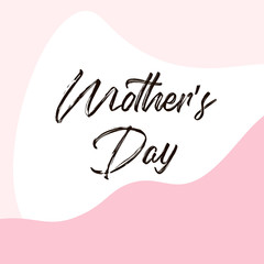Mother's day greeting card brush paint background. - 264421258