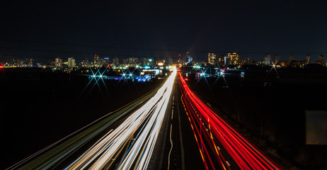 Burgas skyline at night