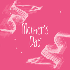 Mother's day greeting card brush paint background. - 264421805