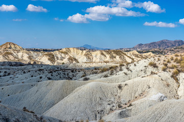 The Badlands of Abanilla and Mahoya near Murcia in Spain