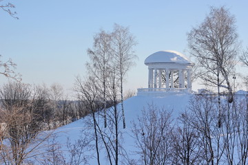 Landscape with a rotunda. Alexander Garden. Kirov city.