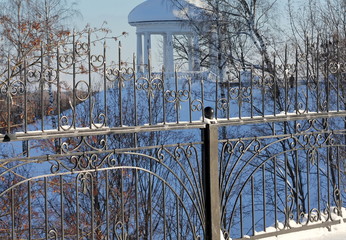Landscape with a rotunda. Alexander Garden. Kirov city.