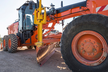 niveleuse de chantier