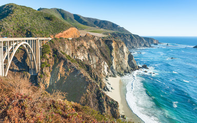 Bixby Canyon Bridge, on the Big Sur coast of California