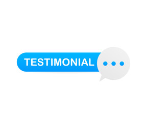 Web testimonial icon design element. Vector illustration.