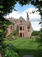 Fototapeta na wymiar Chenies Manor House, a Tudor Grade I listed building, in springtime