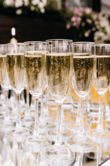  glasses of champagne catering