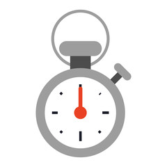 Sport stopwatch timer symbol flat