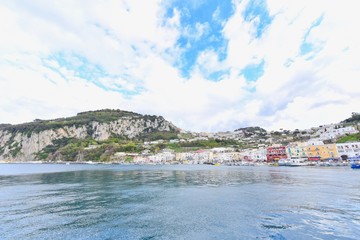 Beautiful View of Marina Grande on Capri Island