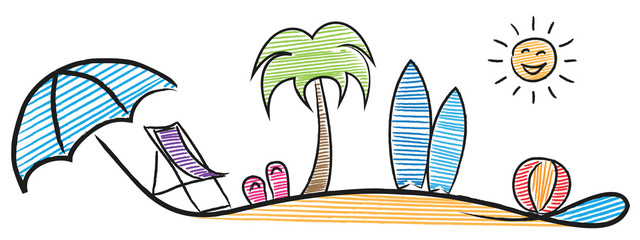 Sommer Logo Urlaub