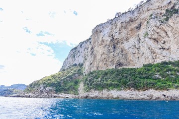 Fototapeta premium View of Rocky Cliffs on Capri Island