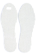 A pair of insoles for footwear isolated on white
