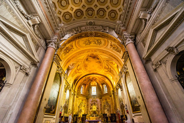 Altar Basilica Saint Mary Angels and Martyrs Rome Italy