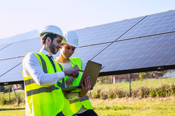 Electrical engineers are checking