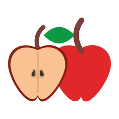 Apple Healthy Food Fruit isolated flat