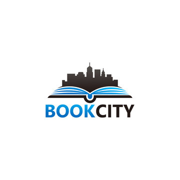 Book City Logo Template Design Vector, Emblem, Design Concept, Creative Symbol, Icon