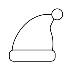 Beanie winter hat outline icon