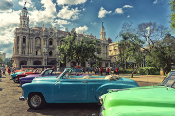Vintage cars, Havana, Cuba.