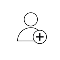 Add User outline icon