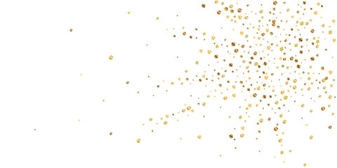 Sparse gold confetti luxury sparkling confetti. Sc