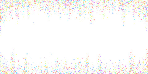 Festive confetti. Celebration stars. Colorful star