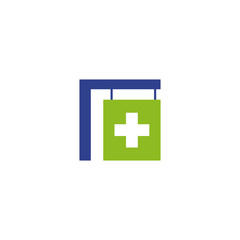 Medical and health care logo design vector template