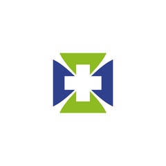 Obraz premium Medical and health care logo design vector template